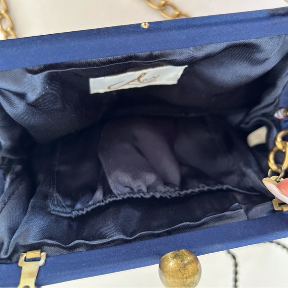 ARIA BY MARY FRANCES SATIN SHOULDER BAG - Picture 12 of 12